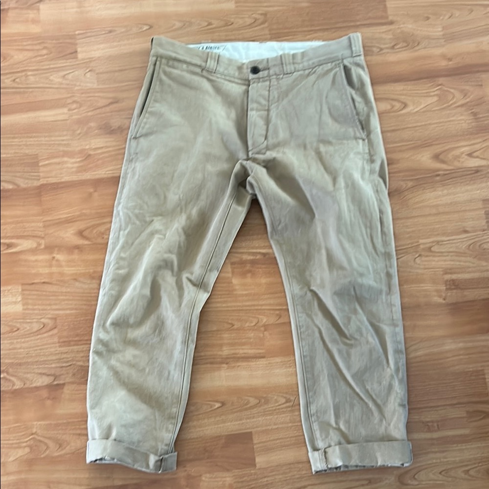 Wallace and Barnes selvedge chino 32 beige